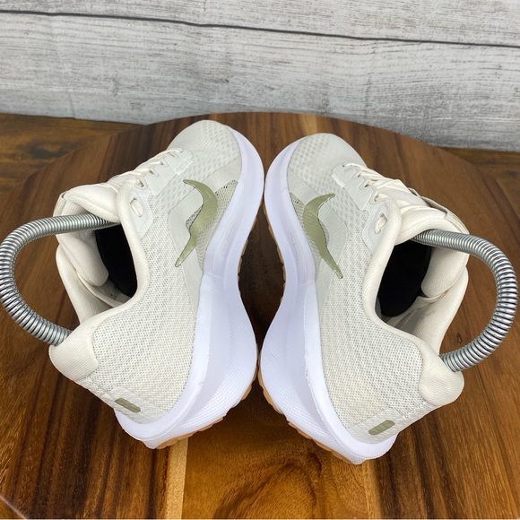 Nike Downshifter 13 Light Bone Neutral Olive Running Shoe FD6476-010 Womens Sz 5 - Picture 8 of 11